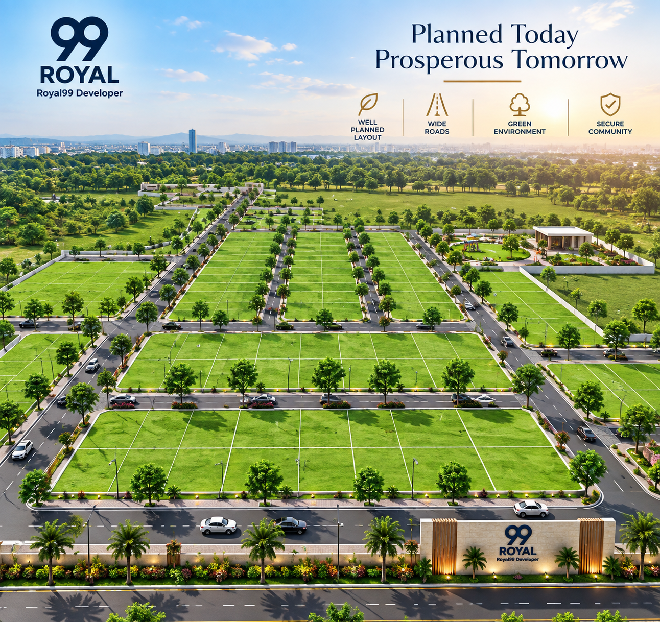 Developed township road
